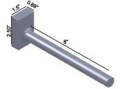 Tower DLTB124 - Tungsten Bucking Bar